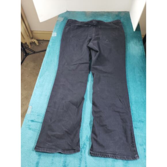 Old Navy Jeans Sz 20 Long Womens Black Stretch Pants Mid Rise Denim Bootcut - Picture 10 of 12